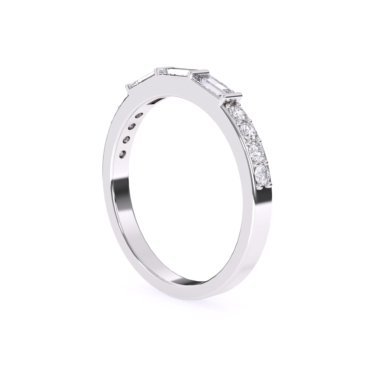 Lab Grown Diamond Half Eternity Band